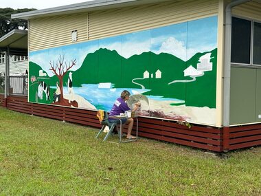 Centenary mural at Daintree State School